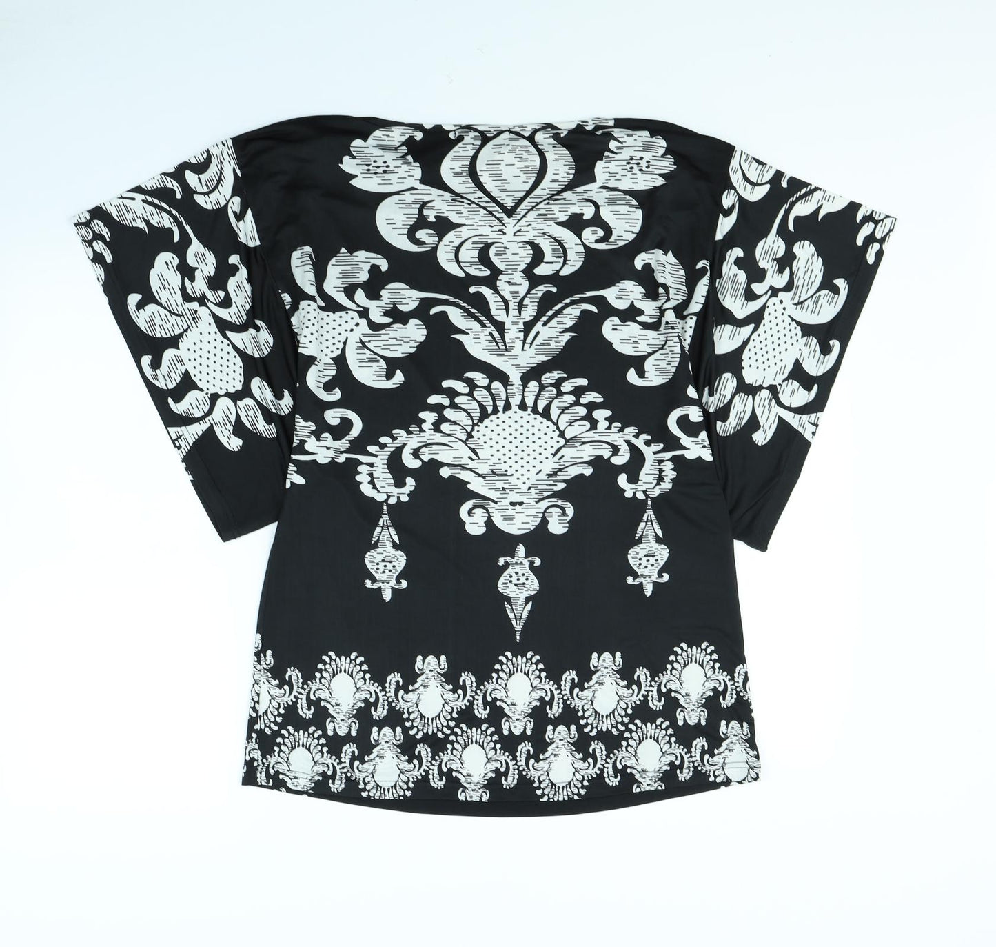 Stella Womens Black Geometric  Basic Blouse Size M