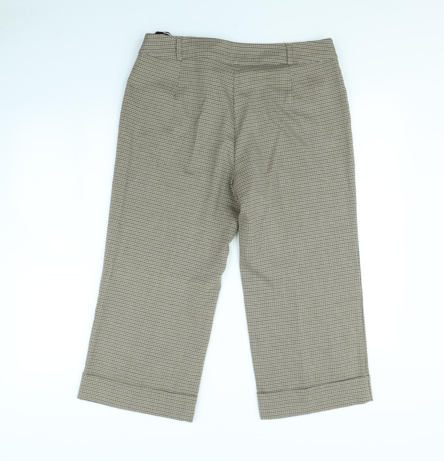 Florence + Fred  Womens Brown Check  Dress Pants Trousers Size 14 L21 in