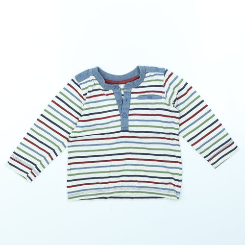 George Boys Multicoloured Striped  Basic T-Shirt Size 12 Months