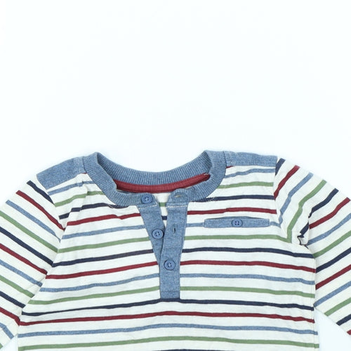 George Boys Multicoloured Striped  Basic T-Shirt Size 12 Months