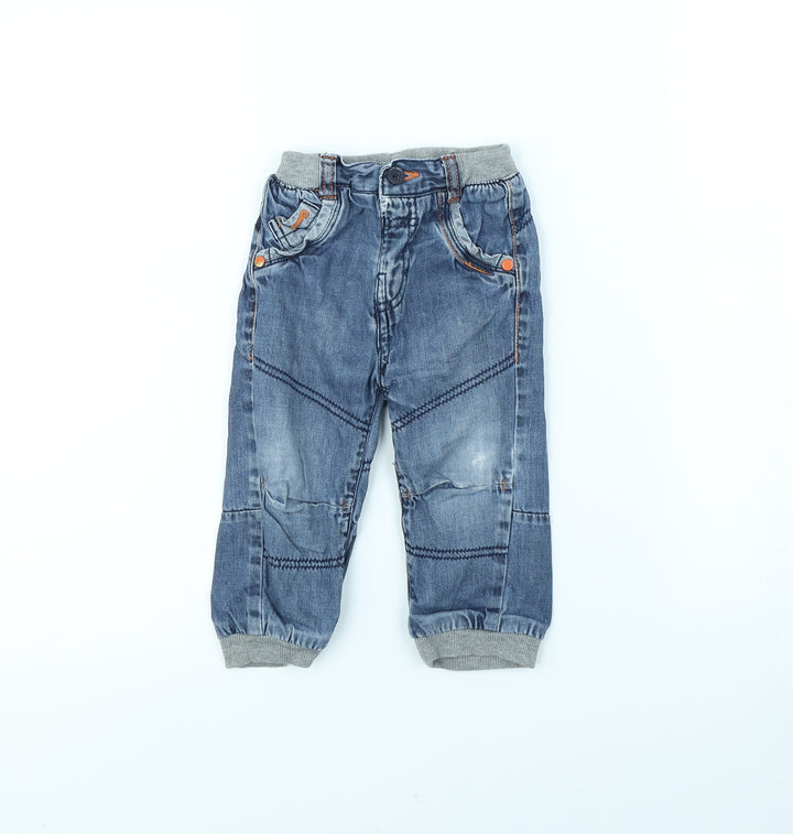 George Baby Blue   Cargo Trousers Size 12 Months