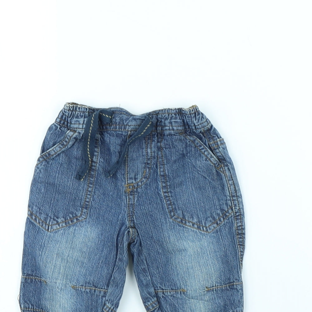 Rebel Baby Blue   Cargo Trousers Size 9 Months