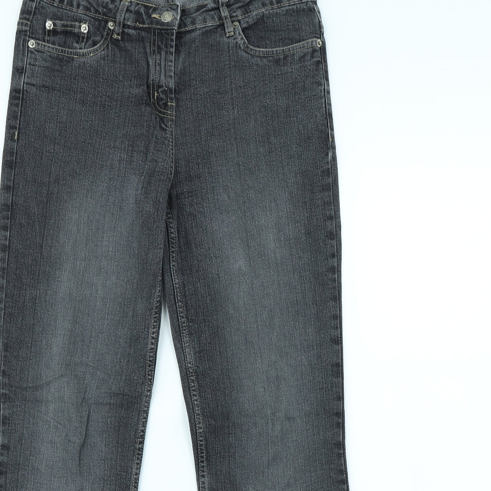 TU Womens Black   Flared Jeans Size 12 L30 in