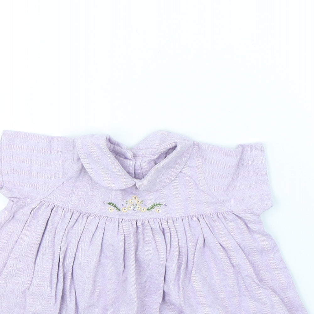 M&S Girls Purple   Fit & Flare  Size 12 Months