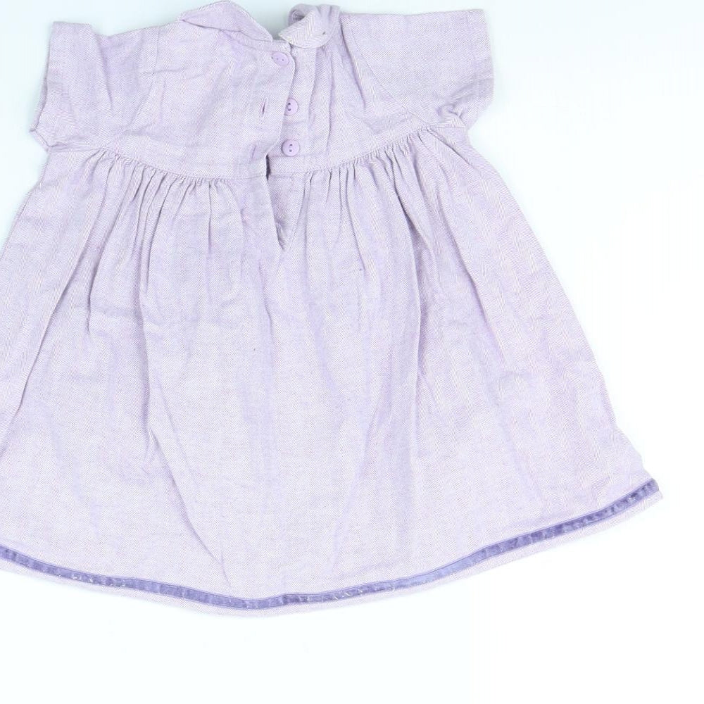 M&S Girls Purple   Fit & Flare  Size 12 Months