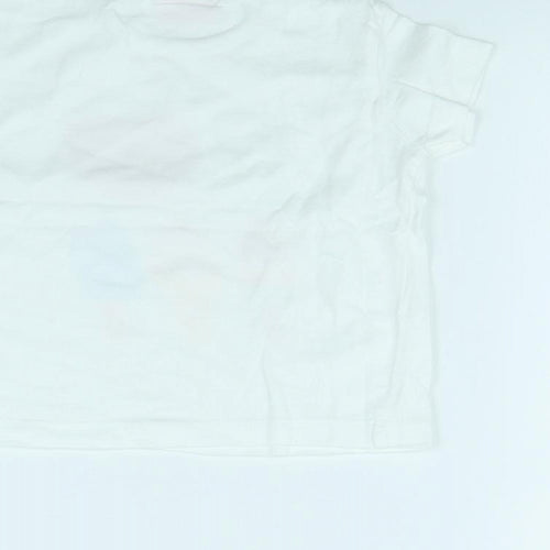 Cherokee Girls White   Basic T-Shirt Size 18-24 Months  - Ice Cream