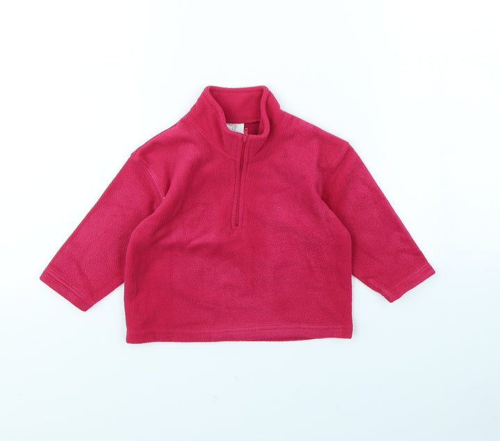 Preworn Girls Pink Jacket Size 9-12 Months