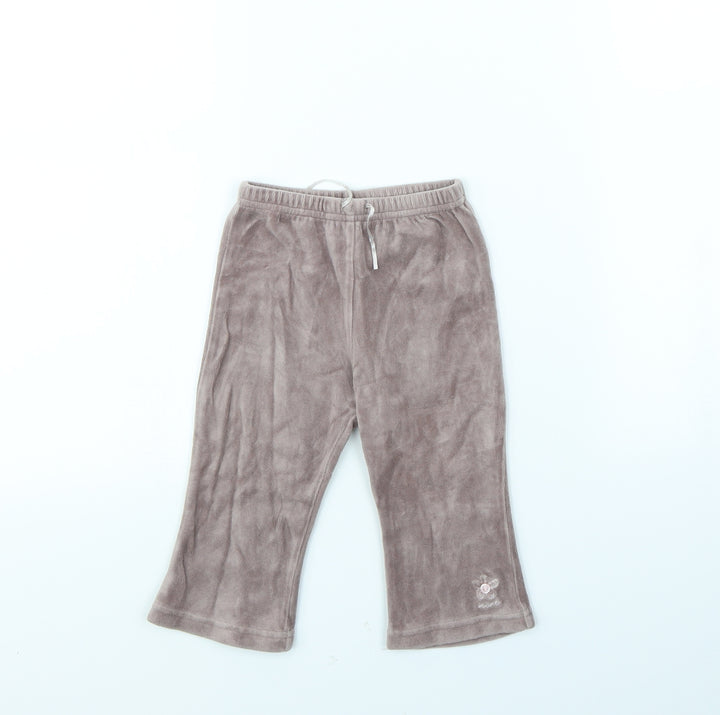 NEXT Girls Brown   Jogger Trousers Size 0-3 Months