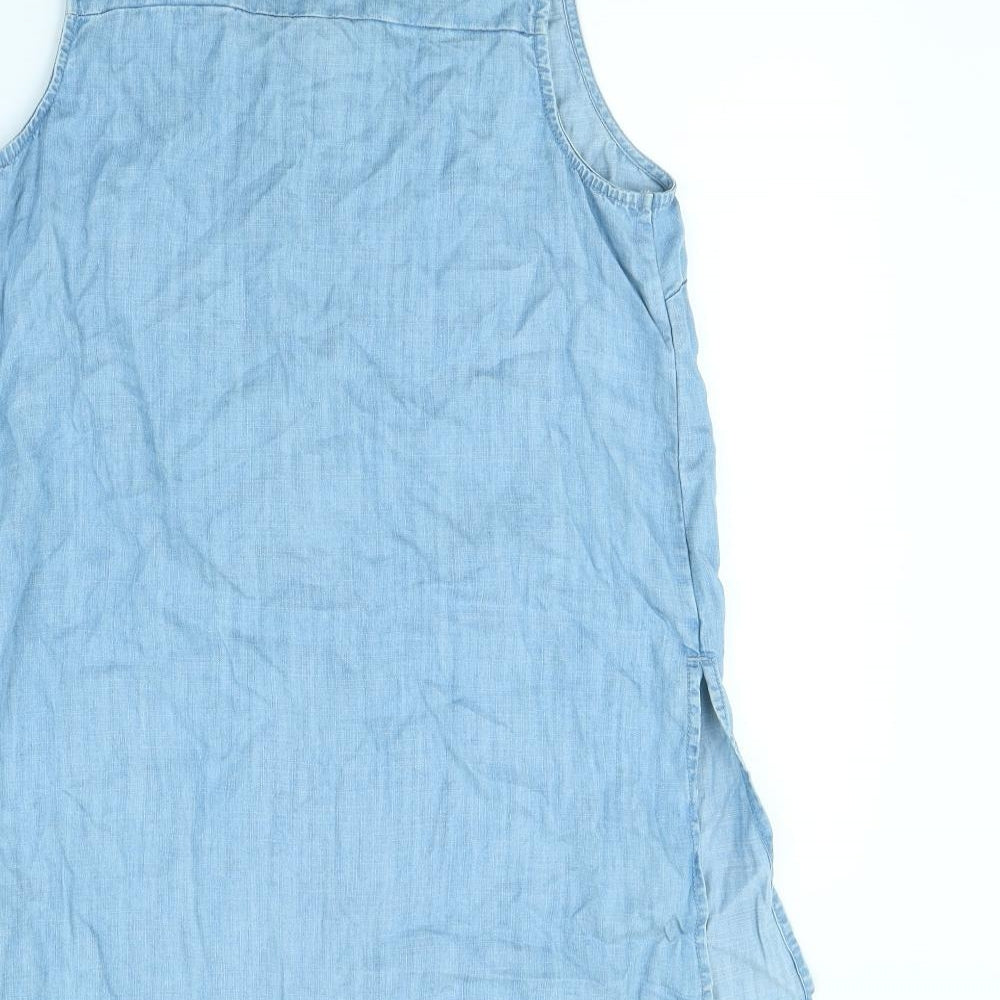 Papaya Womens Blue   Pinafore/Dungaree Dress  Size 10