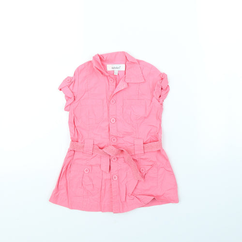 Early days Girls Pink   Pinafore/Dungaree Dress  Size 6-9 Months