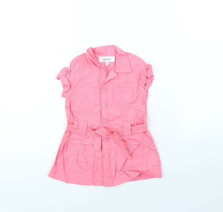 Early days Girls Pink Pinafore/Dungaree Dress Size 6-9 Months