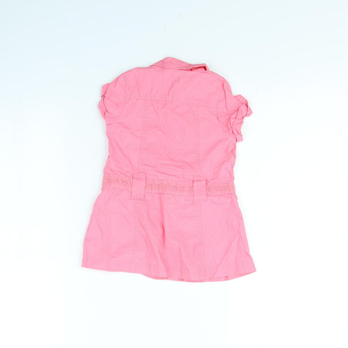 Early days Girls Pink   Pinafore/Dungaree Dress  Size 6-9 Months