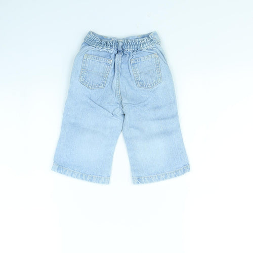 m&s Baby Blue   Capri Jeans Size 9 Months
