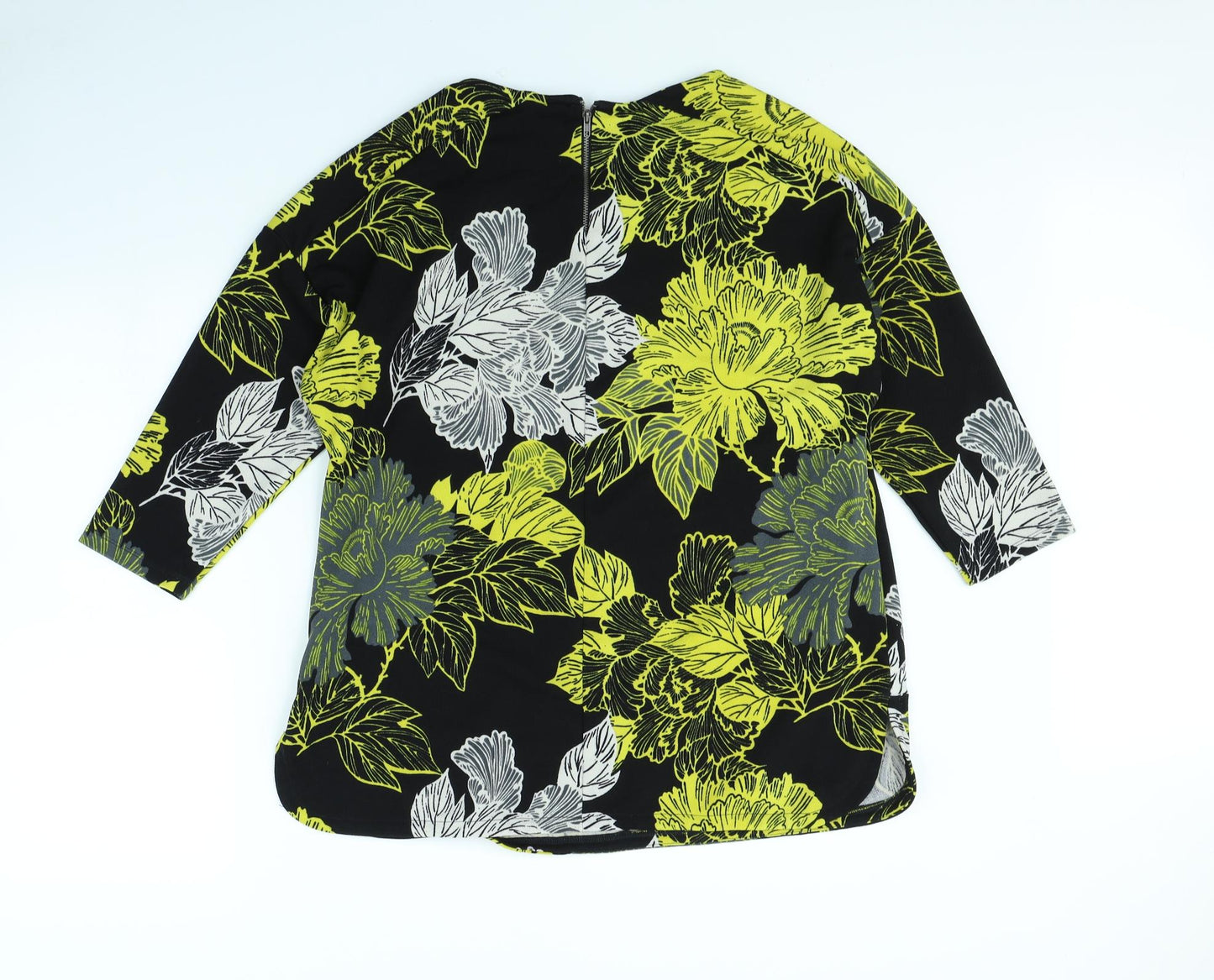 NEXT Womens Black Floral  Pullover Jumper Size 16