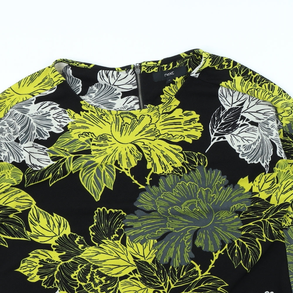 NEXT Womens Black Floral  Pullover Jumper Size 16