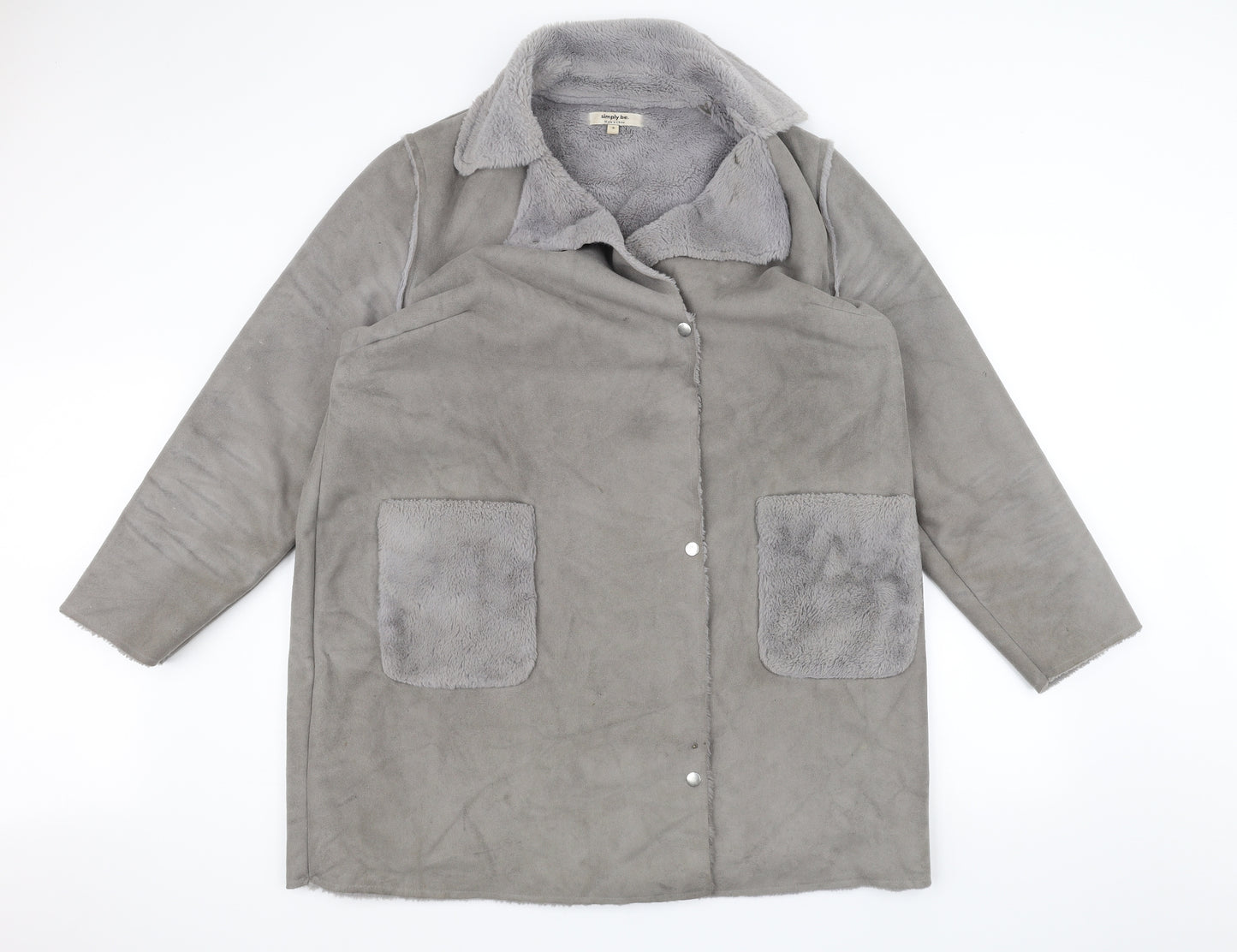 Simply Be Womens Grey   Jacket  Size 18