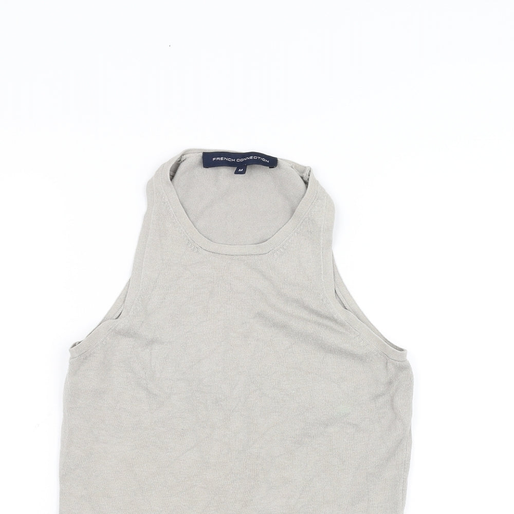 French Connection Womens Grey   Basic Tank Size M
