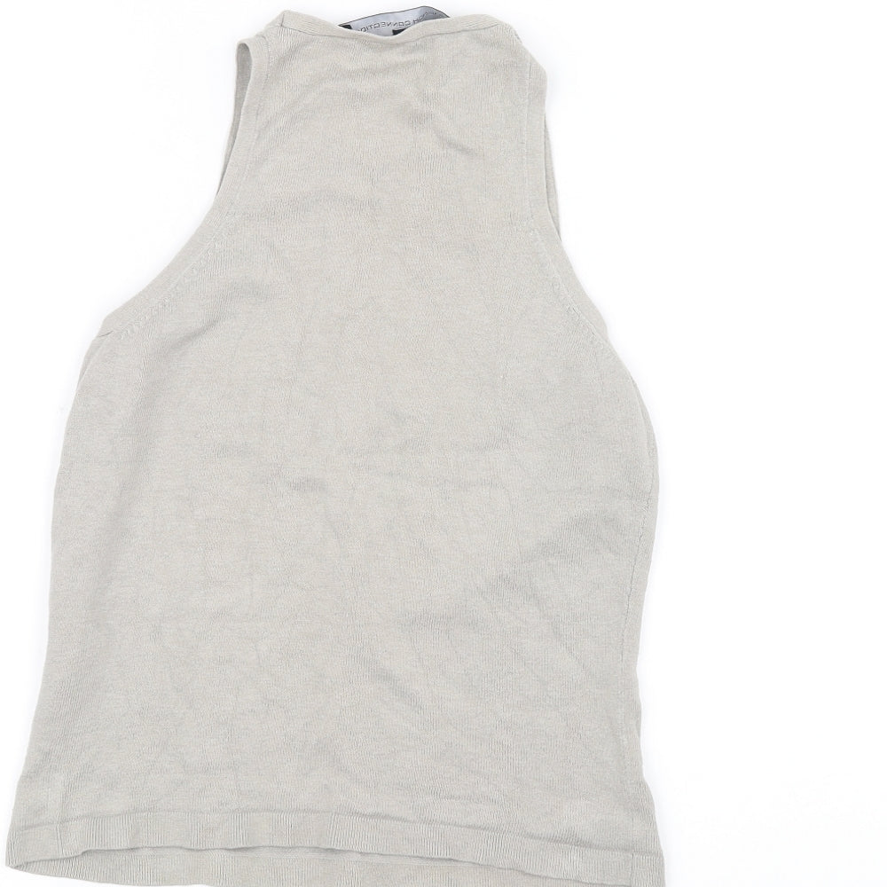 French Connection Womens Grey   Basic Tank Size M
