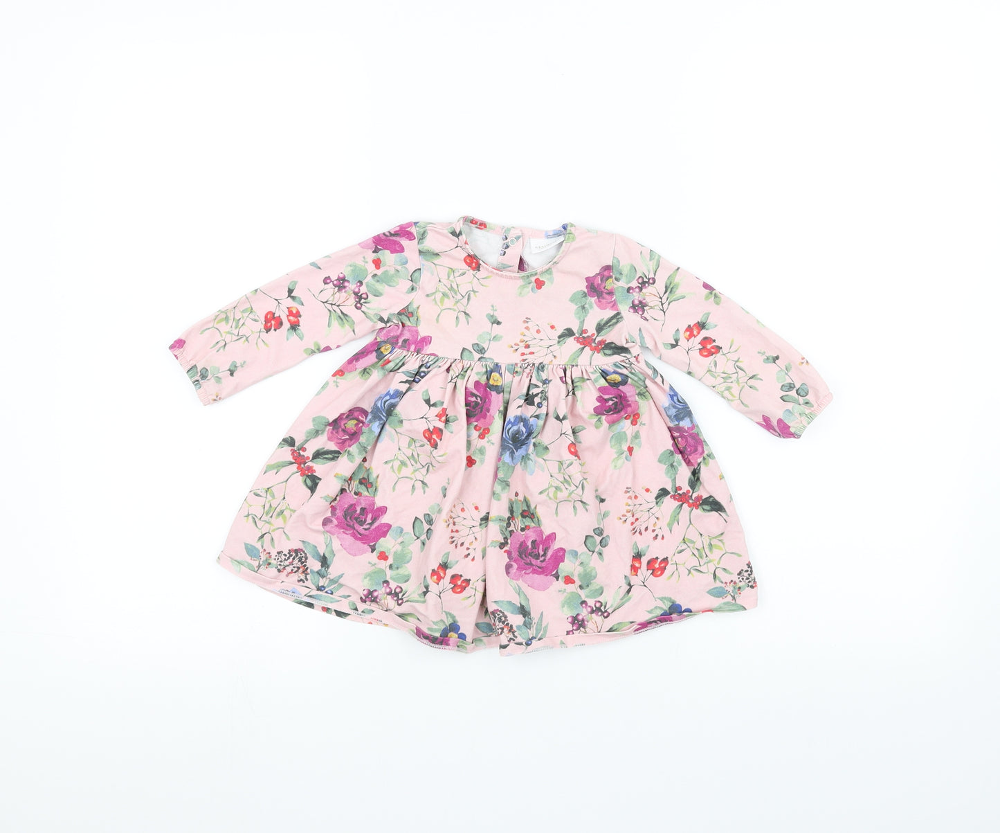 NEXT Girls Pink Floral  A-Line  Size 6-9 Months