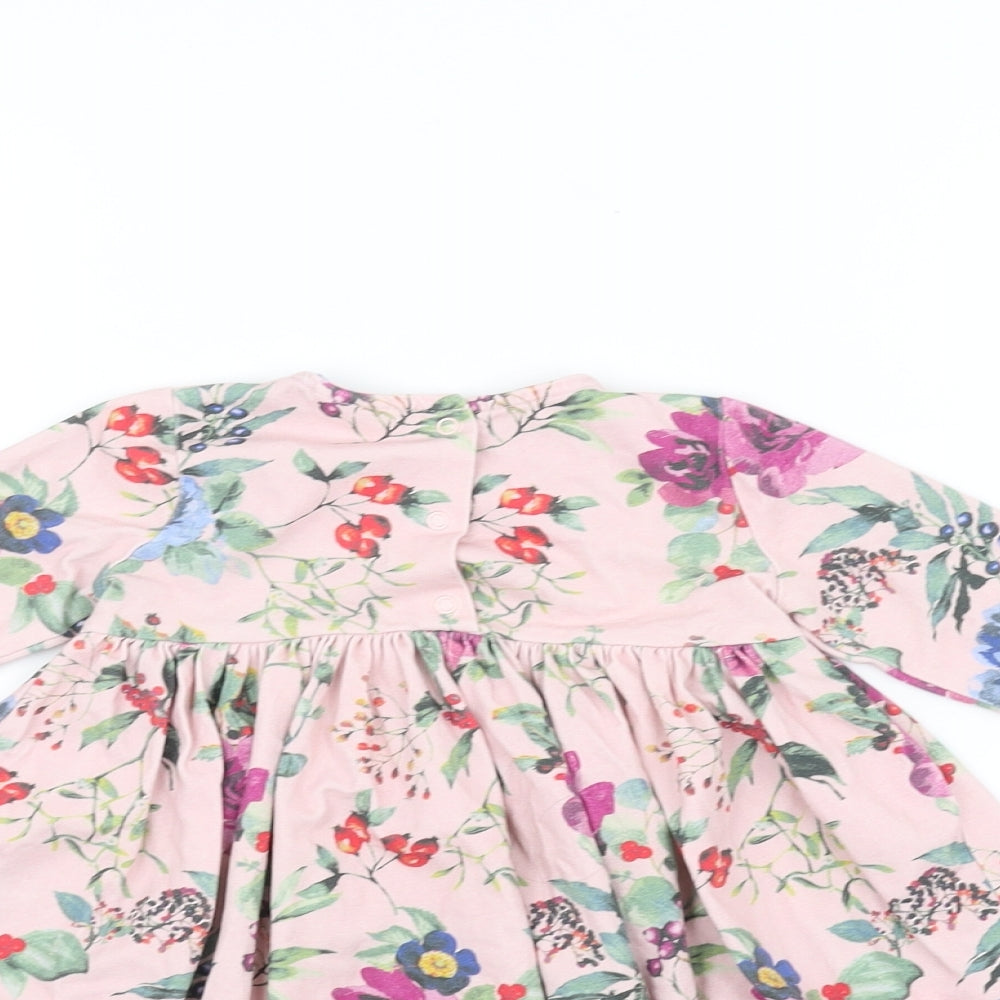 NEXT Girls Pink Floral  A-Line  Size 6-9 Months