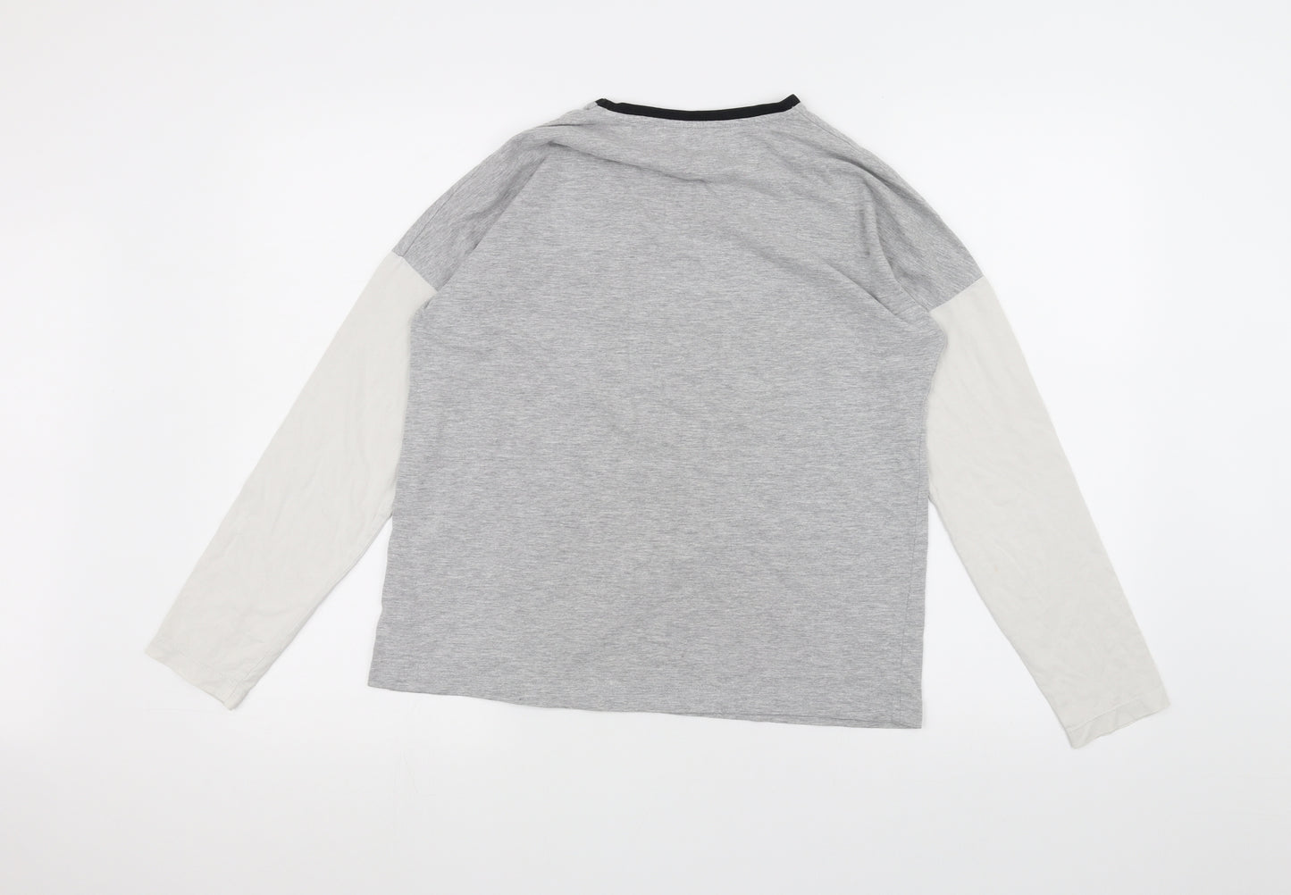 Preworn Girls Grey   Basic T-Shirt Size 15 Years  - this girl loves sleep
