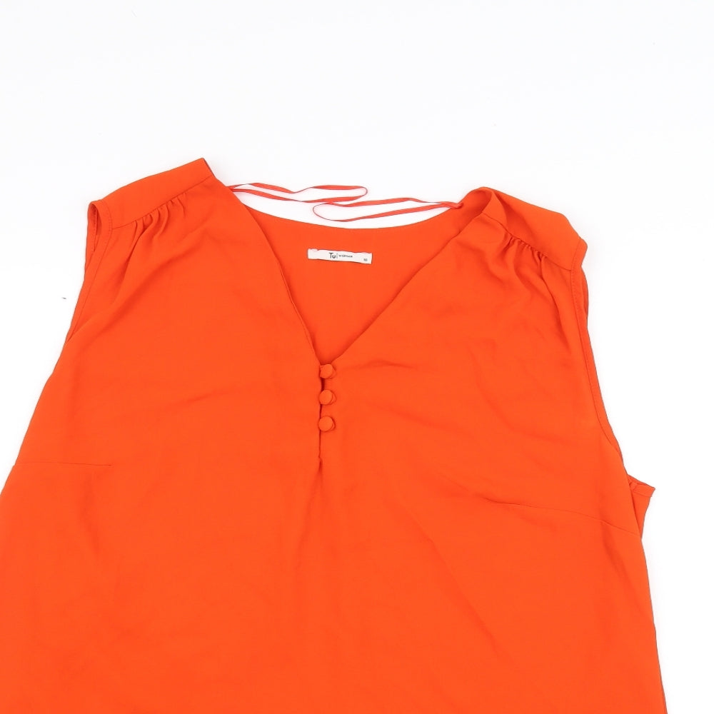 TU Womens Orange   Basic T-Shirt Size 18