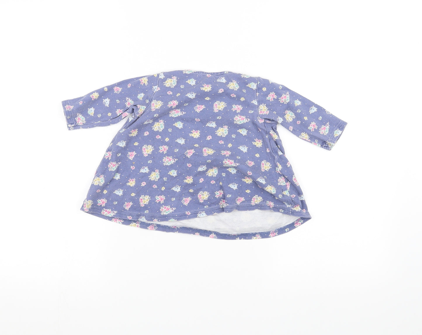 NEXT Girls Blue Floral  A-Line  Size 6-9 Months