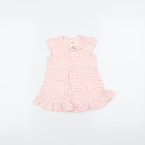 MINIMODE Baby Pink Polka Dot  A-Line  Size 3-6 Months