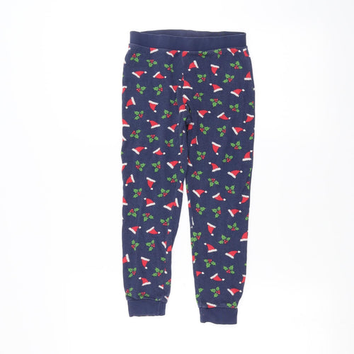 George Boys Blue   Sweatpants Trousers Size 6-7 Years - Christmas