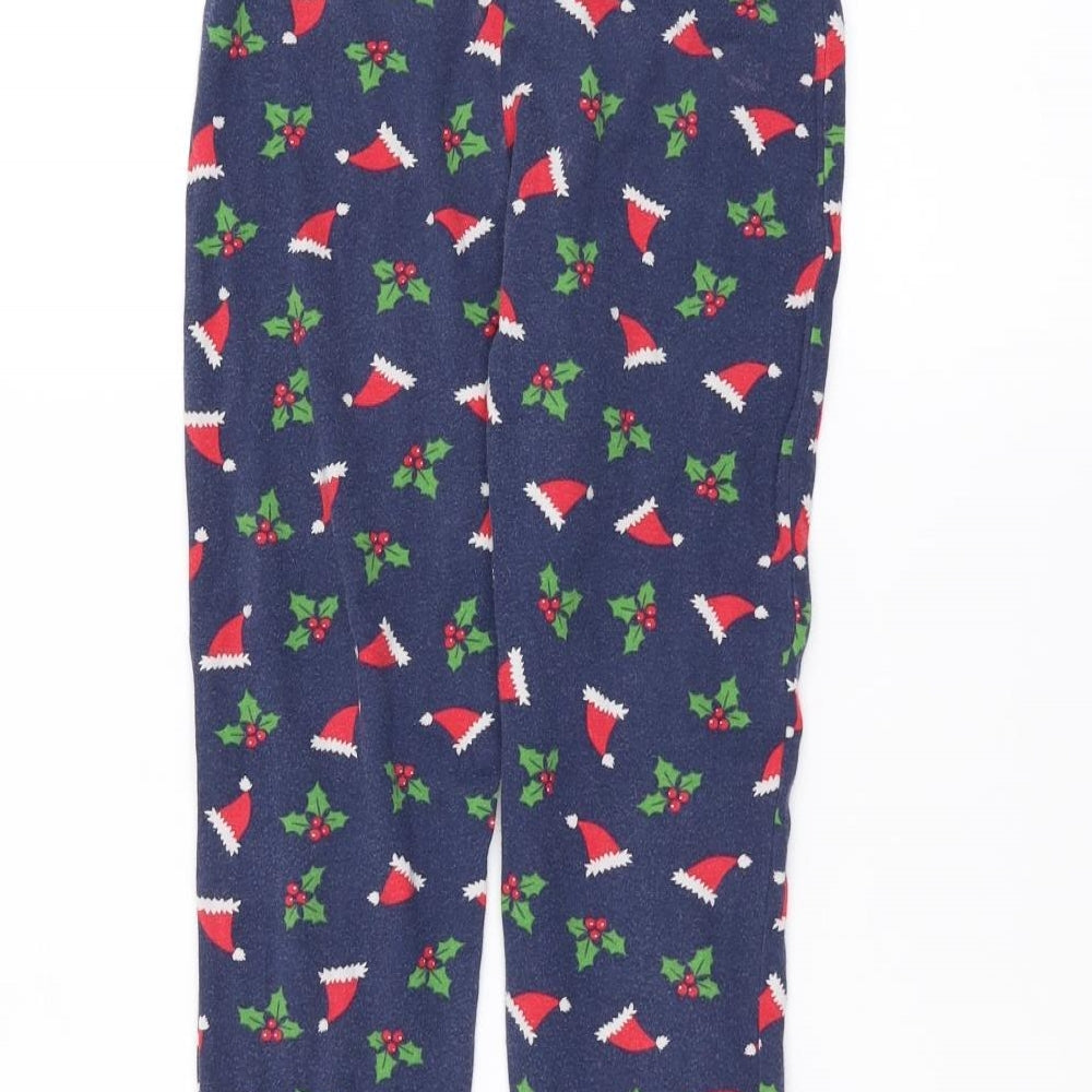 George Boys Blue   Sweatpants Trousers Size 6-7 Years - Christmas