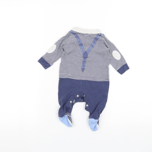 NEXT Baby Blue Striped  Coverall One-Piece Size 0-3 Months