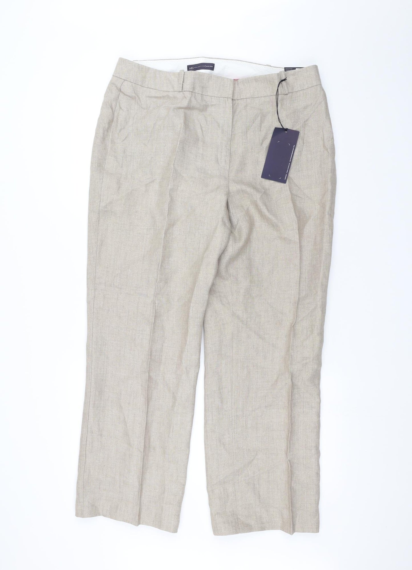 Marks and Spencer Womens Brown   Trousers  Size 16 L30 in