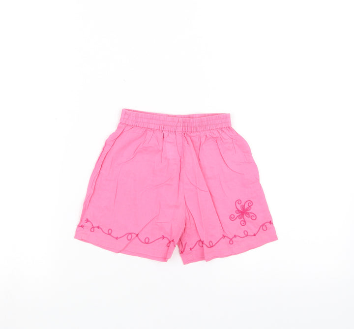 NEXT Girls Pink   Cropped Trousers Size 12-18 Months