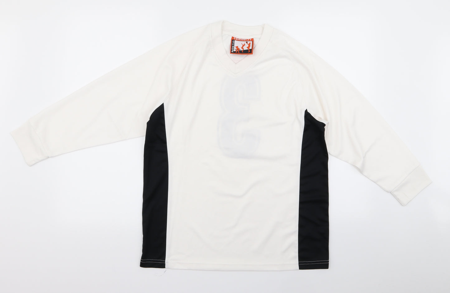 Preworn Boys White   Pullover Jumper Size M