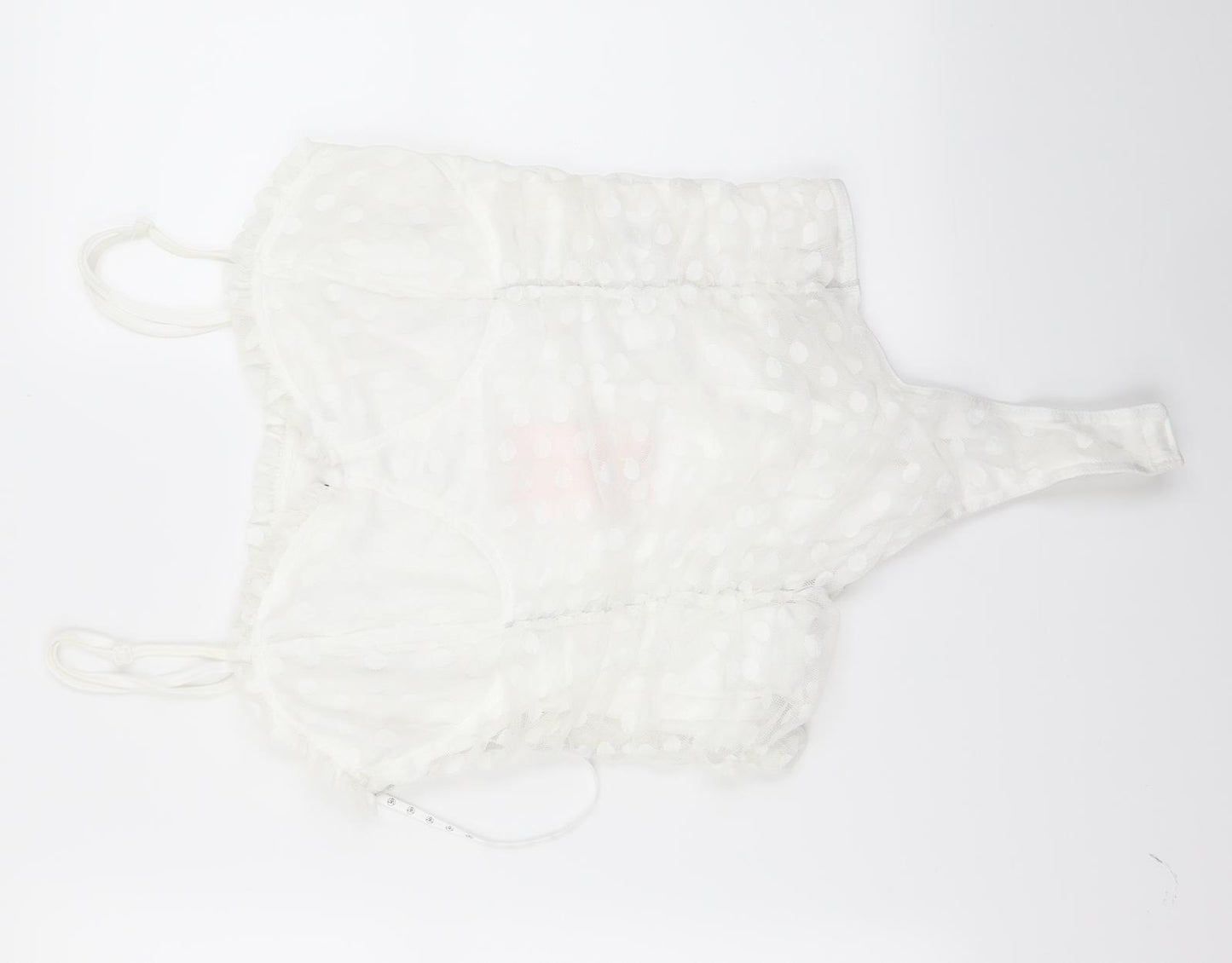 Preworn Womens White   Cropped Blouse Size 12