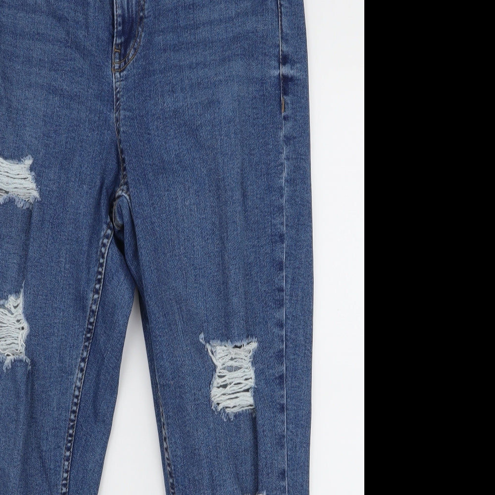 New Look Womens Blue   Skinny Jeans Size 14 L23 in