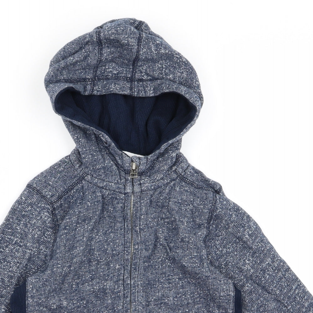 George Boys Blue   Full Zip Hoodie Size 6 Years