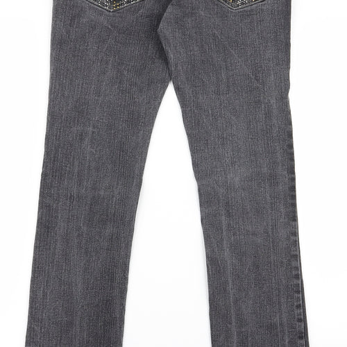 chickster Womens Grey   Tapered Jeans Size 8 L29 in