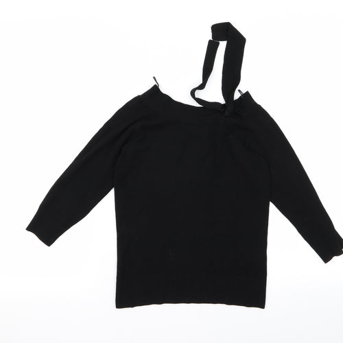selet Womens Black   Basic T-Shirt Size 10  - v