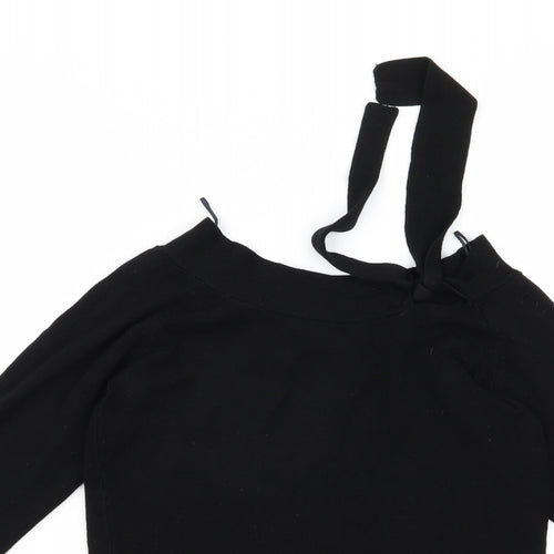 selet Womens Black   Basic T-Shirt Size 10  - v
