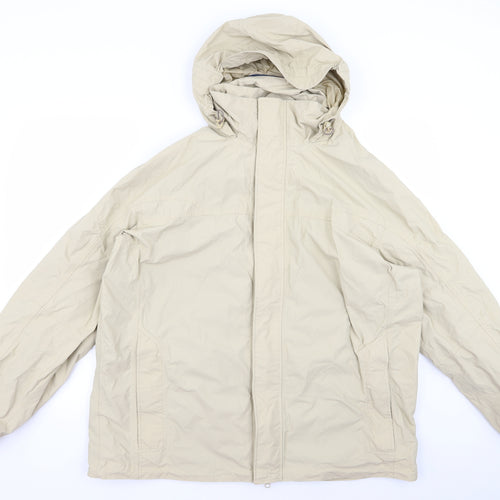 Storm Mens Beige   Windbreaker Coat Size 2XL