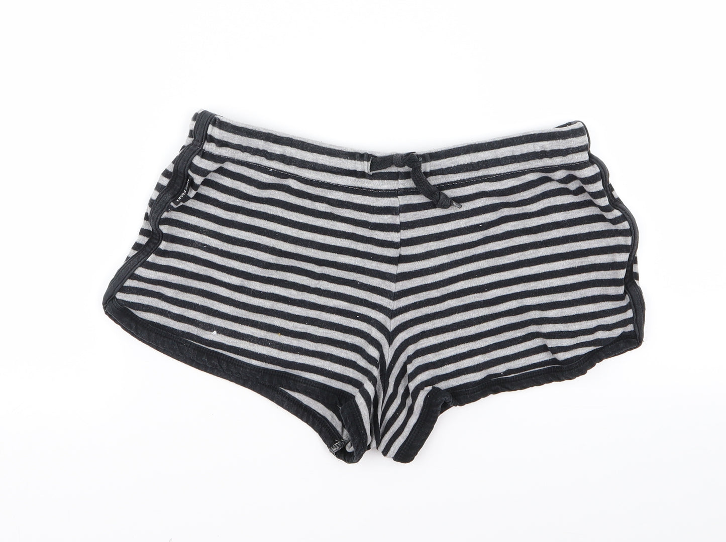 Preworn Womens Beige Striped  Hot Pants Shorts Size 12