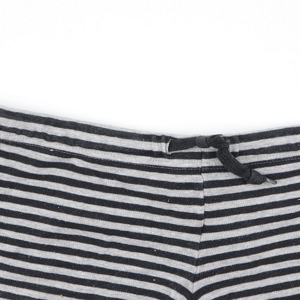 Preworn Womens Beige Striped  Hot Pants Shorts Size 12