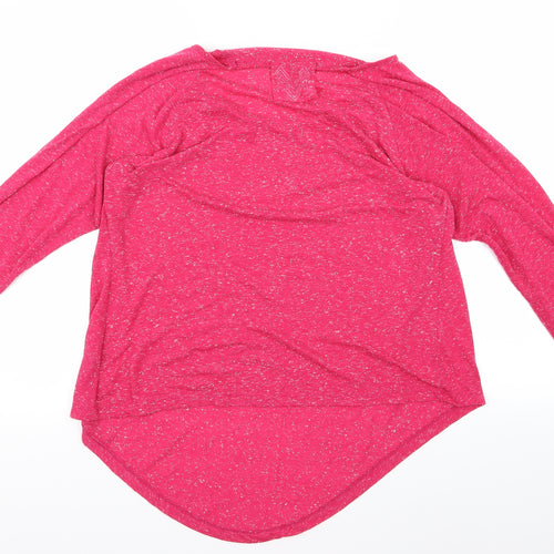 Preworn Womens Pink Paisley  Basic T-Shirt Size 12