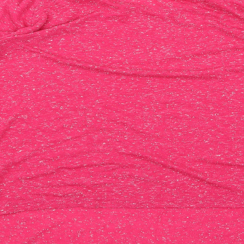 Preworn Womens Pink Paisley  Basic T-Shirt Size 12