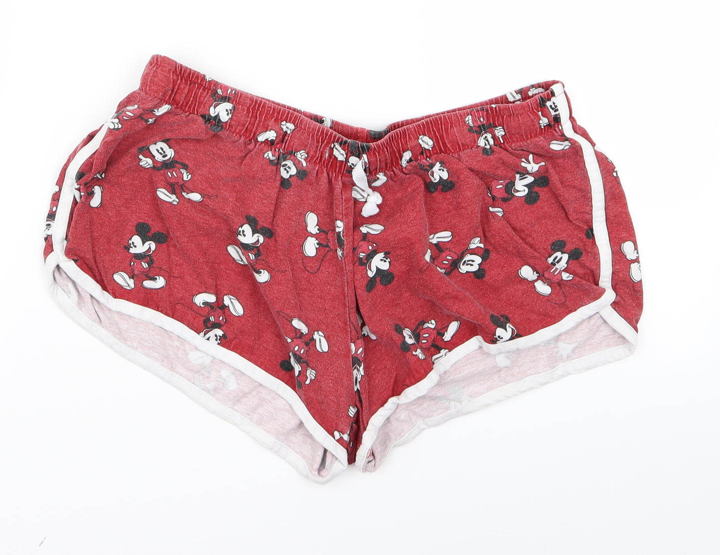 Disney Womens Red Animal Print  Hot Pants Shorts Size S