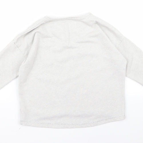 NEXT Girls Grey  Rayon Pullover Jumper Size M
