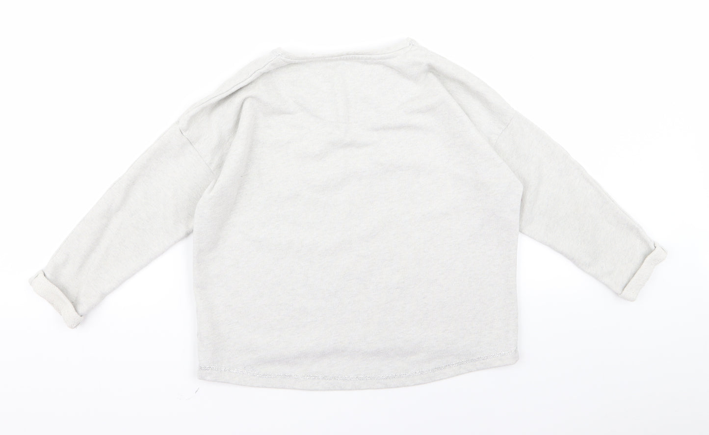 NEXT Girls Grey  Rayon Pullover Jumper Size M