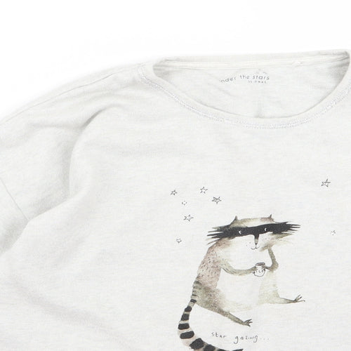NEXT Girls Grey  Rayon Pullover Jumper Size M