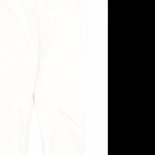 Dorothy Perkins Womens White   Trousers  Size 8 L21 in